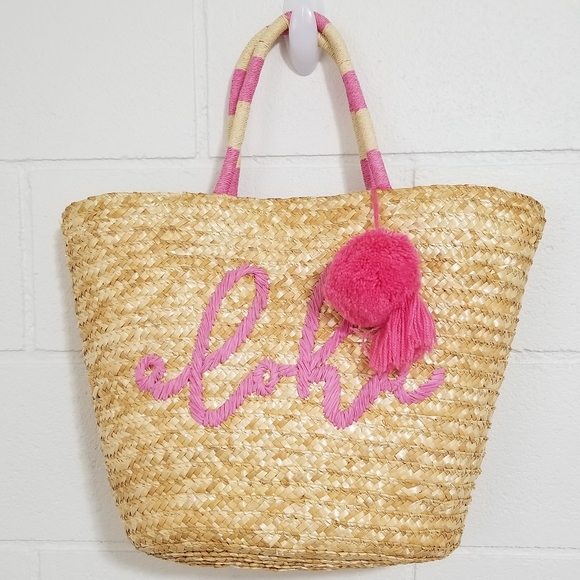 mud pie straw tote